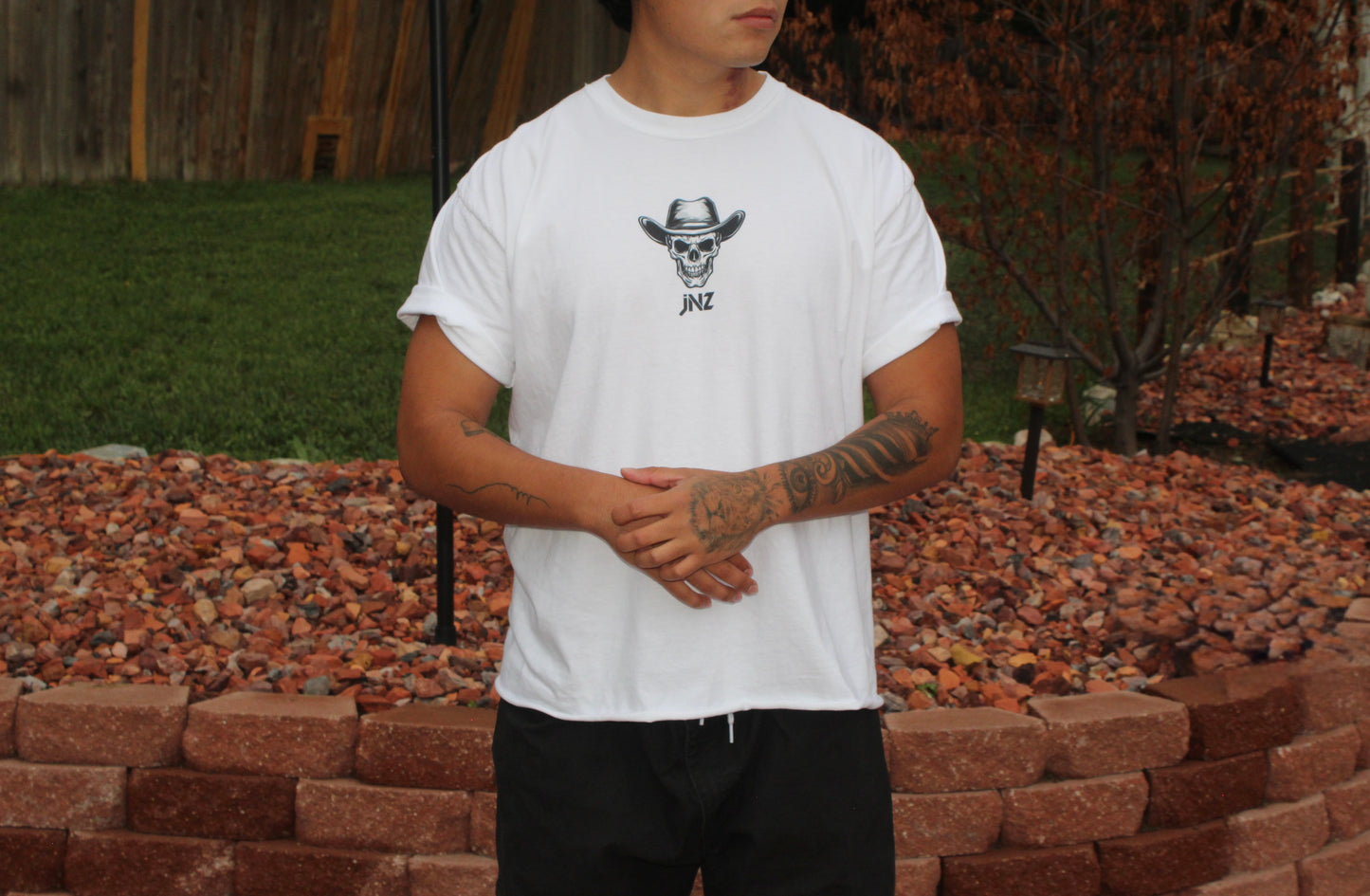 Cowboys From Hell - White Bike Graphic Tee