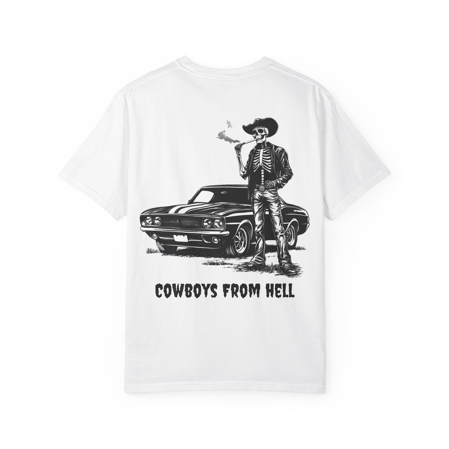 Cowboys From Hell- White American Muscle T-Shirt