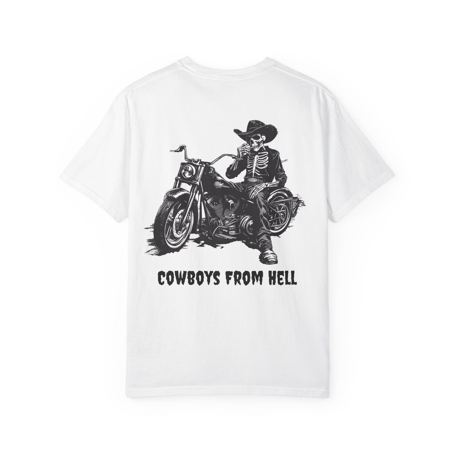 Cowboys From Hell - White Bike Graphic Tee