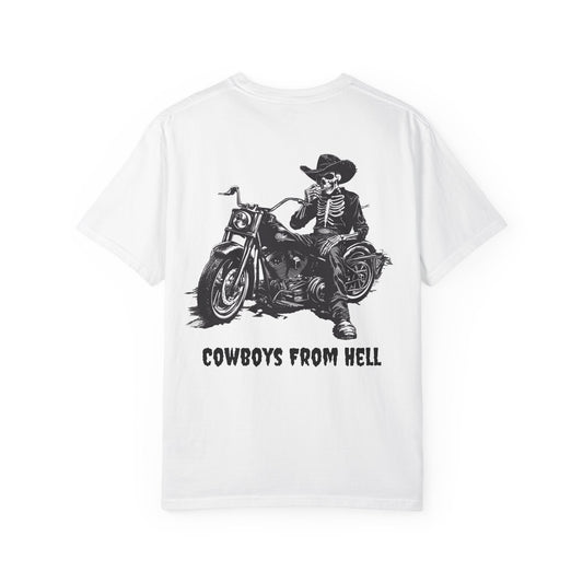 Cowboys From Hell - White Bike Graphic Tee
