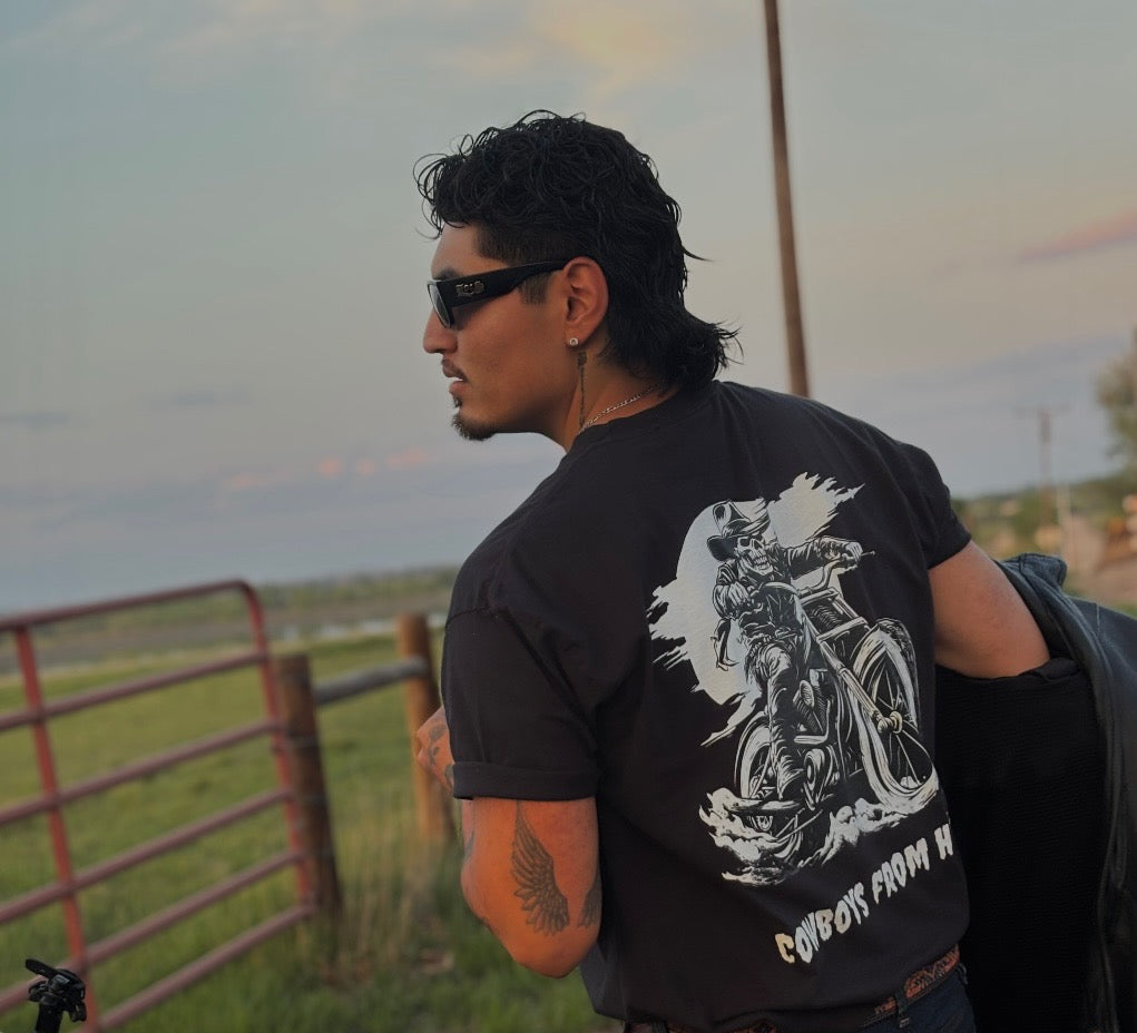 Cowboys from Hell T-Shirt Black Biker
