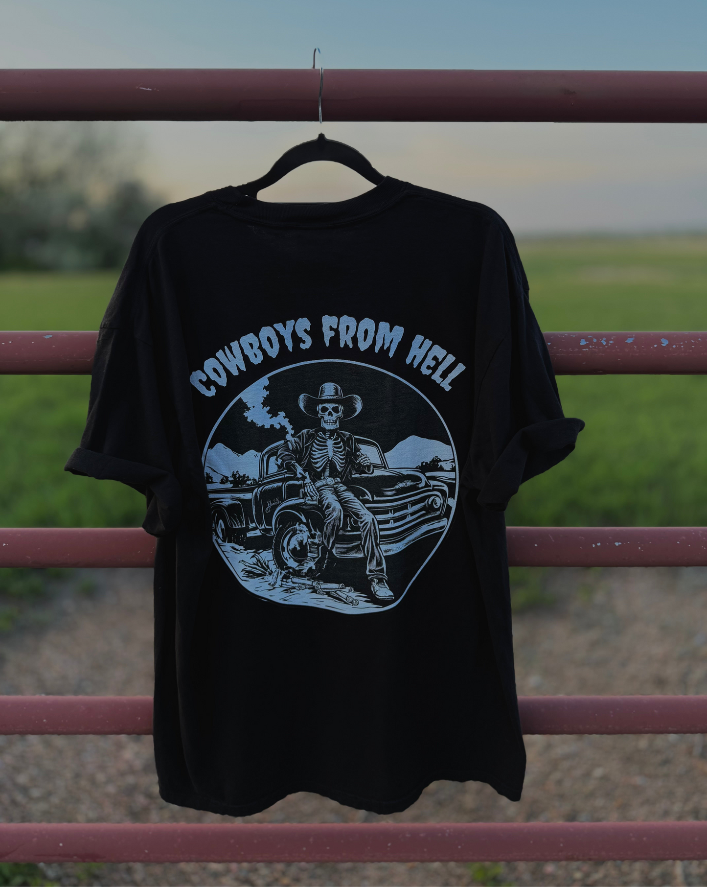 Unisex Garment-Dyed T-shirt Cowboy Fom Hell Truck